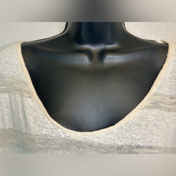 Free People 'Pebble Dash' Long Sleeve Sheer Open Back Lace Trim BOHO Cottagecore - Picture 5 of 8